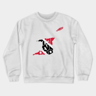 TRINIDAD AND TOBAGO FLAG MAP – IN COLOUR – FETERS AND LIMERS – CARIBBEAN EVENT DJ GEAR Crewneck Sweatshirt
